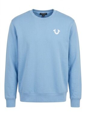 True Religion Women’s Sky Blue Crewneck Sweatshirt